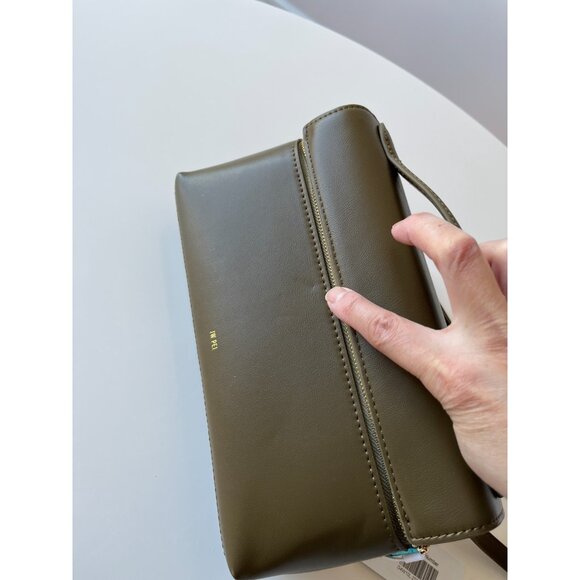 NWT JW PEI Thea Top Handle Bag Dark Olive Vegan Leather - Picture 11 of 11